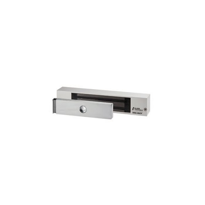 600EX Alarm Controls 500 Pound Hazardous Location Magnetic Lock - Out-swing Door - Push Side Mount with Conduit on Side-Block. 600EX Alarm Controls 500 Pound Hazardous Location Magnetic Lock - Out-swing Door - Push Side Mount with Conduit on Side-Block.
